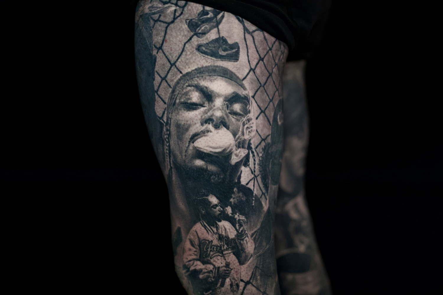 Portrait Tattoo of Snoop Dogg